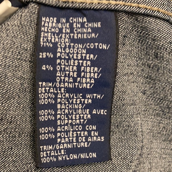 Tommy Hilfiger Jean jacket size L junior .Approaching vintage status. 2000 ish - Picture 5 of 6